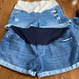 Maternity Jean shorts